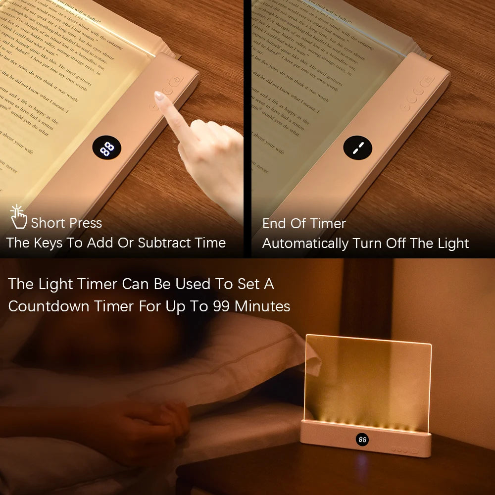 LED Reading Light - Portable Bookmark Lamp for Reading